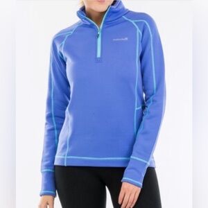 Avalanche Women's XS Blue Pullover Jacket Zip Sleeve Pocket High Collar